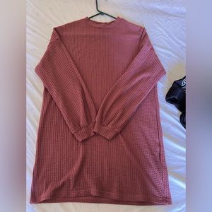 Long knit sweater dress